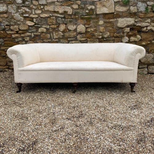 A Large Late Victorian Mahogany Chesterfield Circa 1890