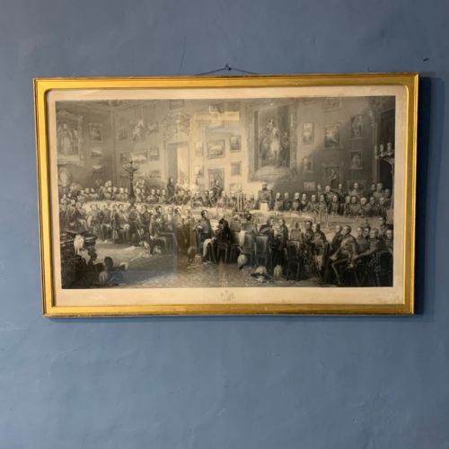 A Large Early 19th Century Engraving of the Wellington Banquet