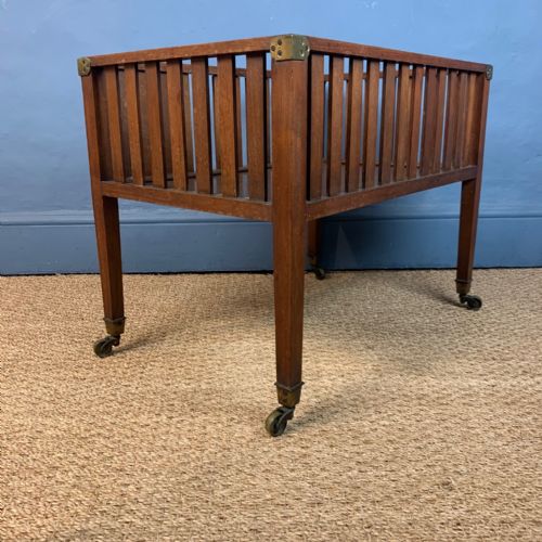 A Late 19th Century Teak Canterbury or Magazine Rack Circa 1900