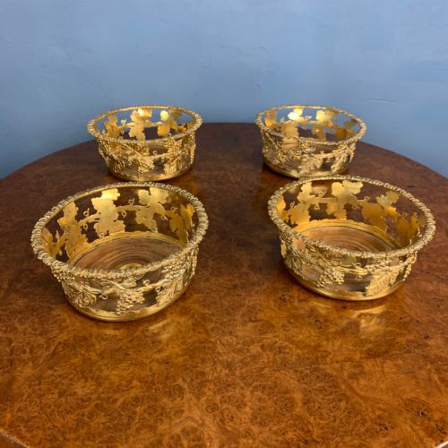 A Rare Set of Four George 1v Ormolu Wine Bottle Holders Circa 1830