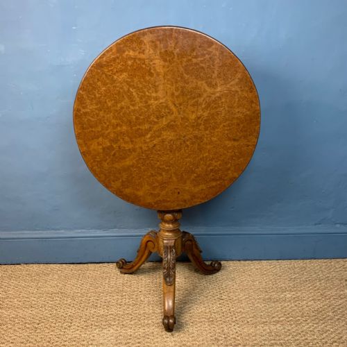 A Mid 19th Century Burr Elm and Olive Wood Occasional Table Circa 1850