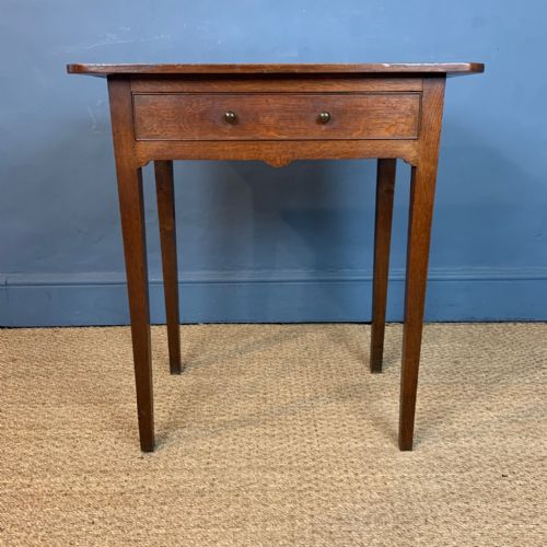 A Small George 111 Oak Provincial Side Table Circa 1810