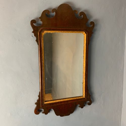 An Early George 111 Mahogany Chippendale Period Swansea Style Mirror Circa 1770