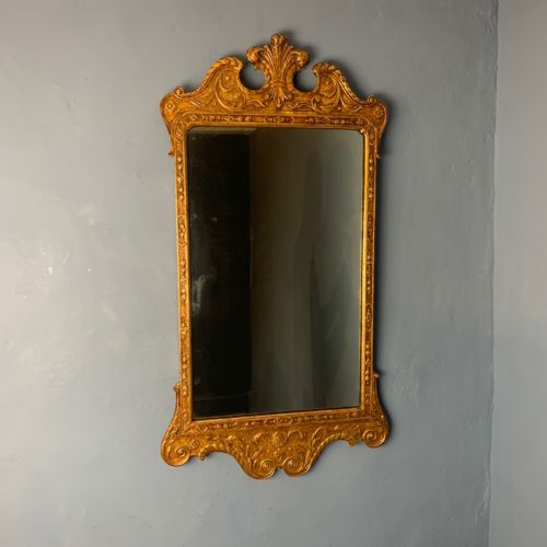 A George 11 Style Giltwood Wall Mirror Circa 1900