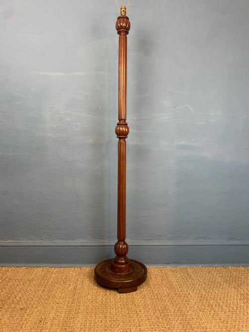 A Heals Mahogany Standard Lamp Circa 1920