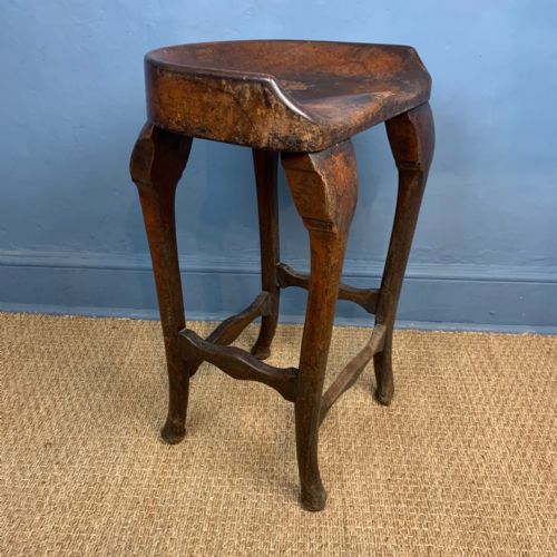 An Unusual Late 19th Century Oak Clerks Stool Circa 1890