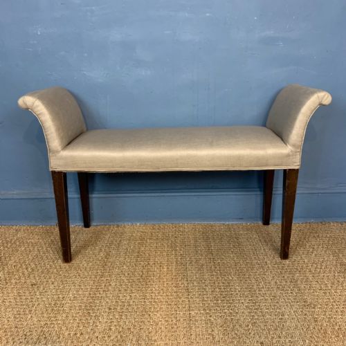 A Late Victorian Mahogany Window Seat Circa 1900