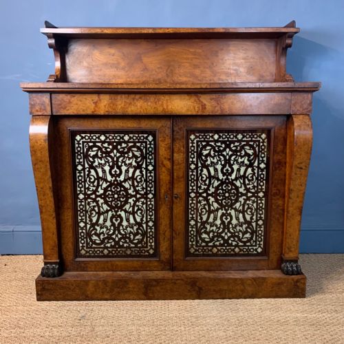 A George IV Burr Elm Side Cabinet Circa 1825