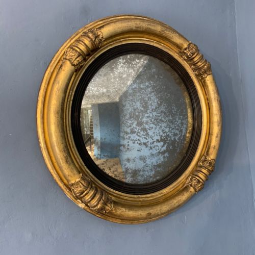 A George IV Gilt Convex Mirror Circa 1830