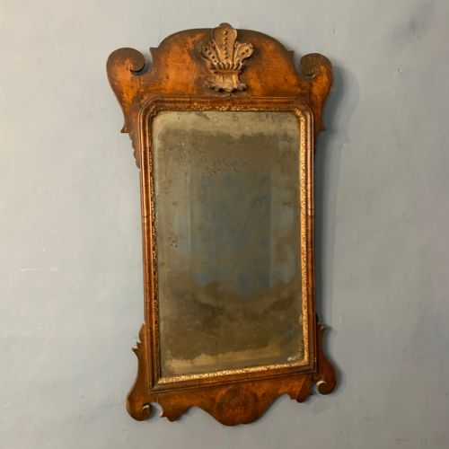 An Early George III Chippendale Period Mahogany and Parcel Gilt Wall Mirror Circa 1760
