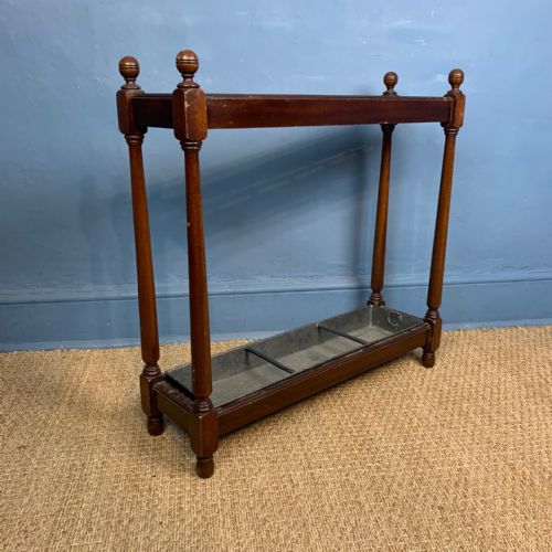 A Late Victorian Mahogany Stick Stand Circa 1900