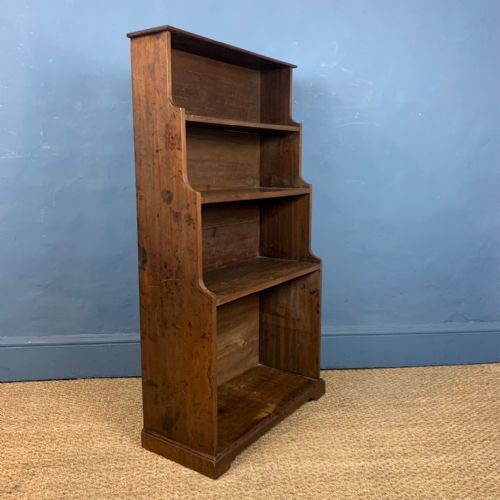 A Late Georgian Mahogany Waterfall Bookcase Circa 1830