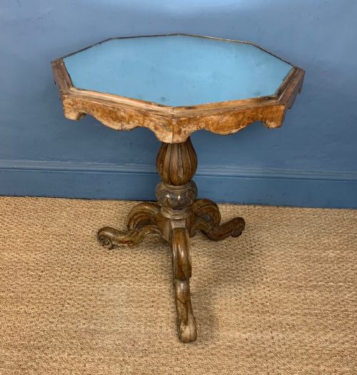 An Early Victorian Walnut Veneered Octagonal Table Circa 1860