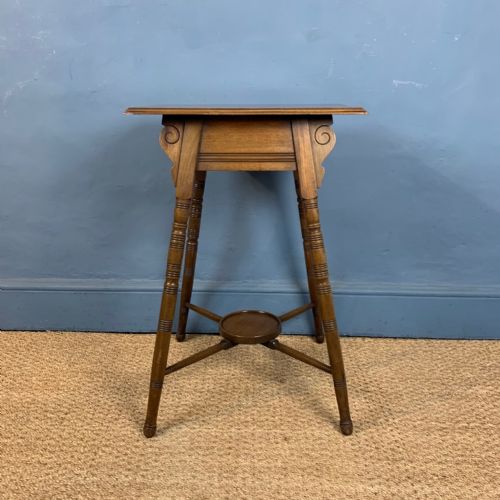 An Aesthetic Movement Walnut Table Circa 1890