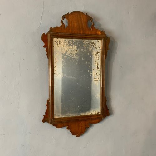 A Small George III Chippendale Period Mahogany Mirror Circa 1760