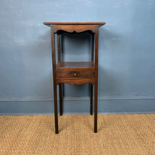 A George 111 Mahogany 2 Tier Bedside Table Circa 1800