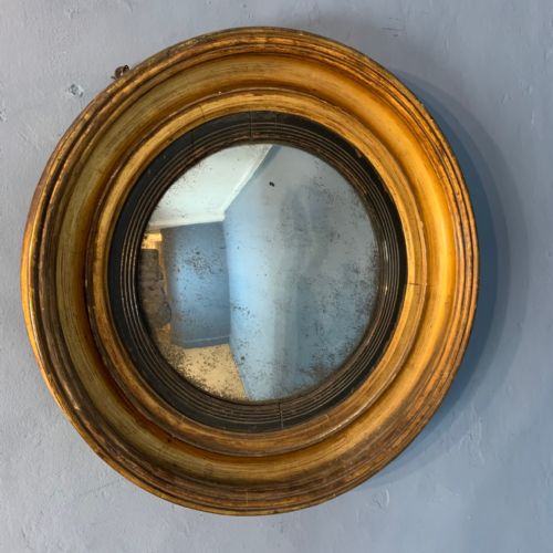 A Small Regency Gilt Convex Mirror Circa 1820