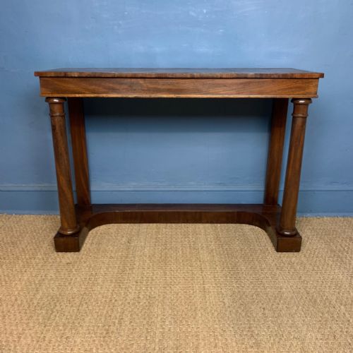 A George IV Mahogany and Leather Topped Console Table Circa 1830