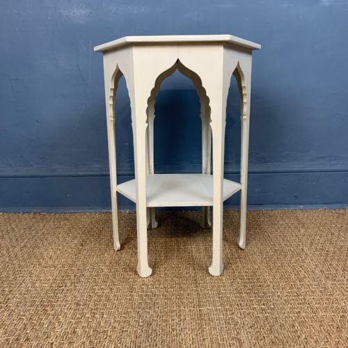 A Liberty and Co White Painted Hexagonal Table Circa 1890