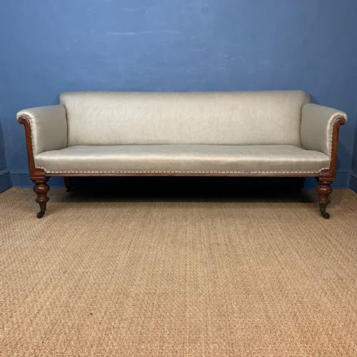 A Large Mid-19th Century Mahogany Campaign Sofa Circa 1840