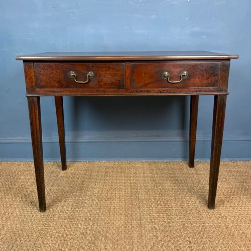 A George III Mahogany Two-drawered Side Table Circa 1780