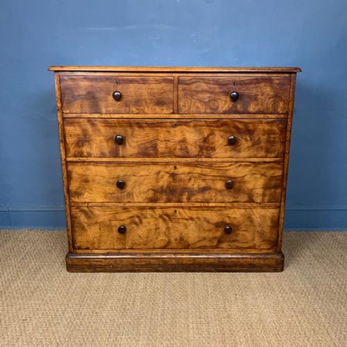 A Gillows of Lancaster Satinbirch Chest of Drawers Circa 1860