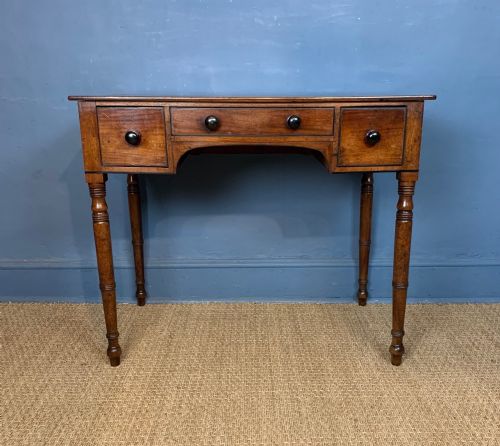 A George IV Mahogany and Ebony Strung Side or Dressing Table Circa 1830