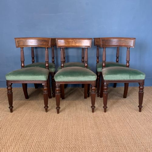 A Set of Six George IV Mahogany Dining Chairs Circa 1830