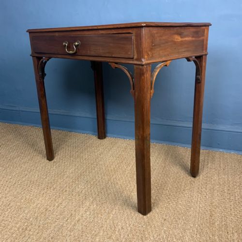 A George III Mahogany Single Drawer Side Table Circa 1780
