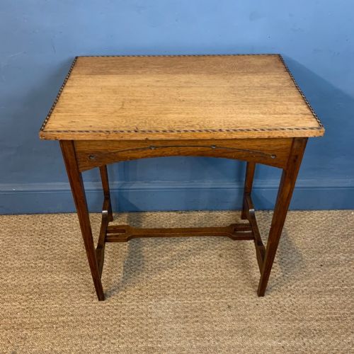 A Scottish Arts and Crafts Oak Table Attributed to Wylie and Lochhead Circa 1905