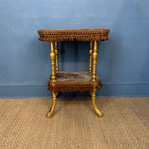 A Napoleon III Gilt Two-tier Table Circa 1870