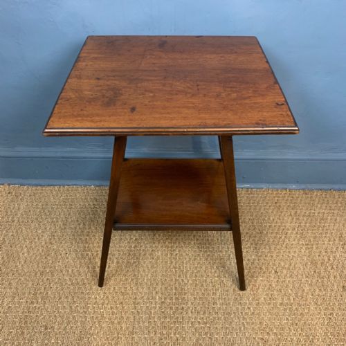 An Aesthetic Movement Walnut 2 Tier Table Circa 1890 .