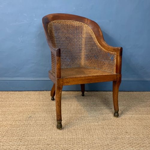 A George IV Mahogany Bergere Chair Circa 1830