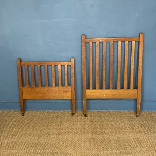 A HEALS OAK LETCHWORTH SINGLE OR CHILD'S BED CIRCA 1920 - ADDITIONAL PHOTO 1