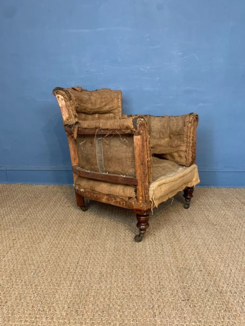 A Late Victorian Howard Style Woodstock Armchair C 1900