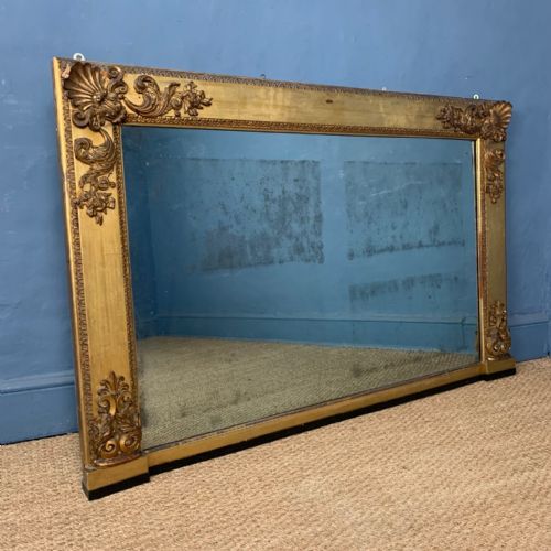 A Large George IV Gilt Overmantel Mirror Circa 1830