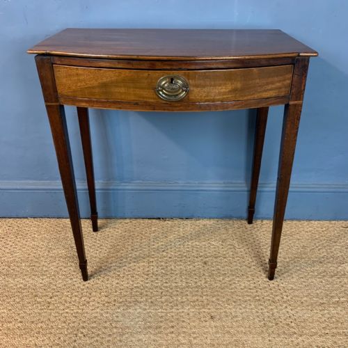 A Small George IV Mahogany Bow Front Side Table Circa 1820