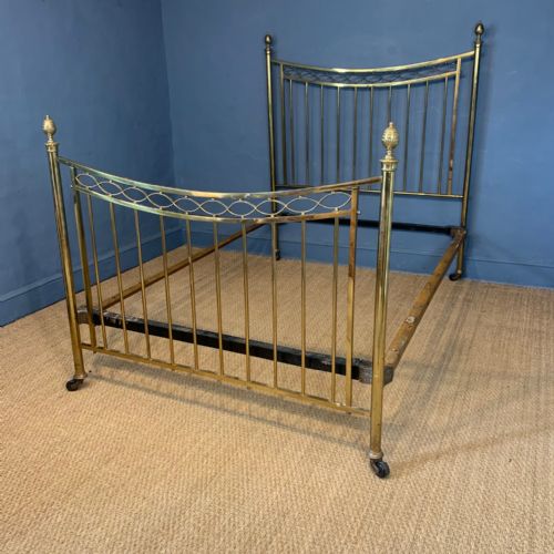 A Victorian Brass Double Bed Circa 1880