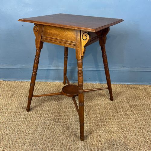An Aesthetic Movement Walnut Table Circa 1890