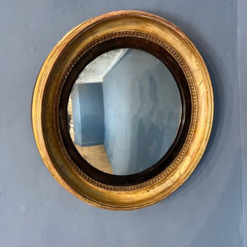 A George IV Giltwood Convex Mirror Circa 1820