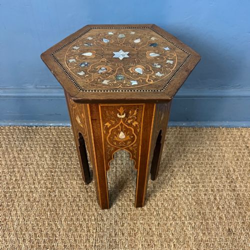 A Liberty and Co Moorish Hexagonal Table Circa 1890