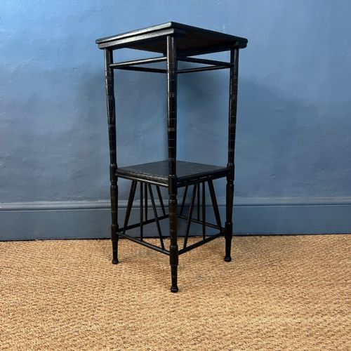 An Aesthetic Movement Ebonised 2 Tier Table Circa 1880