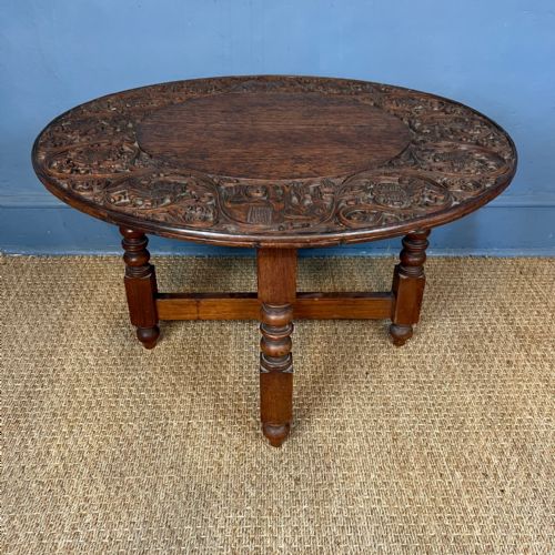 An Anglo Indian Teak Coffee Table Bombay Circa 1910