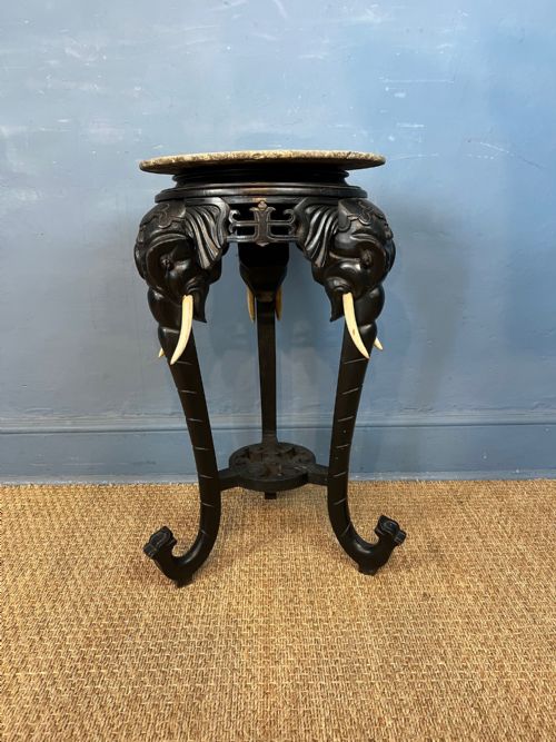 An Anglo Indian Blackwood Elephant Table Bombay Circa 1900