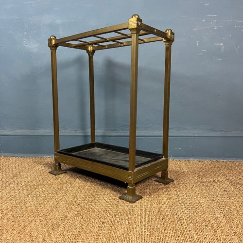 An Aesthetic Movement Brass Stick Stand Circa 1880