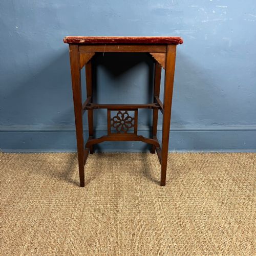 AN AESTHETIC MOVEMENT WALNUT TABLE CIRCA 1890 - ADDITIONAL PHOTO 1