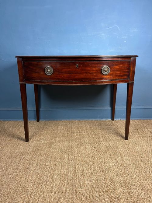 A George 111 Mahogany Bow Front Side Table Circa 1810