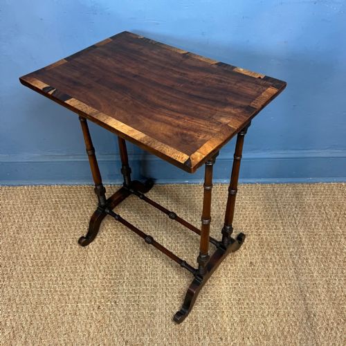 A George IV Mahogany and Rosewood Crossbanded Lamp Table Circa 1825