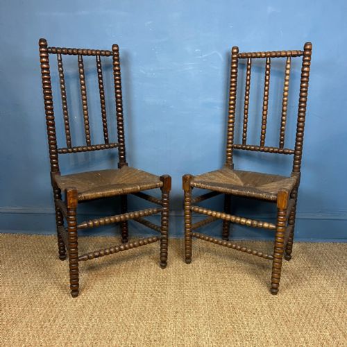 A Pair of Mid 19th C Bobbin Chairs