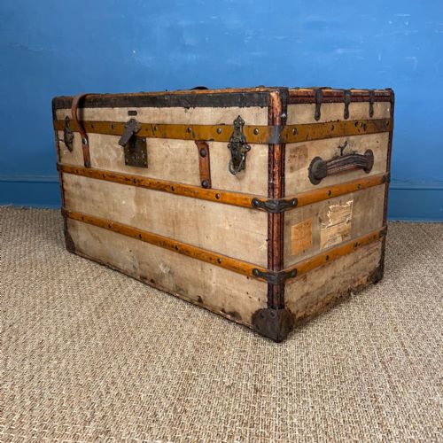 A French Canvas Trunk Circa 1920